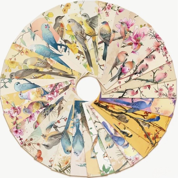 (61) Hand-Painted Artistic Bird Bookmark Set of 10 - Unique Aesthetic Designs - Picture 5 of 10